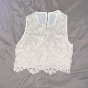 Lace crop top